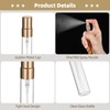 50 PCS 10 ml Spray Bottles, Mini Clear Glass Perfume