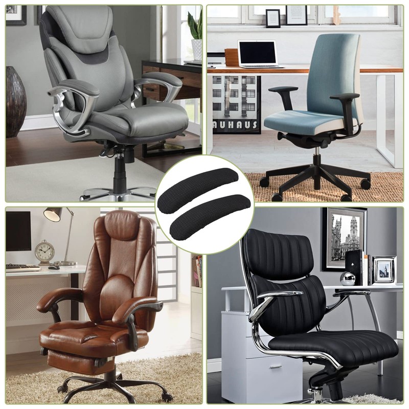 Vin Beauty Office Chair Armrest Covers, 2Pcs Office Removable Arm