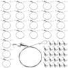 HEIHAK 24 Pack Picture Rail Hanging System - 3.3ft(100cm) Adjustable