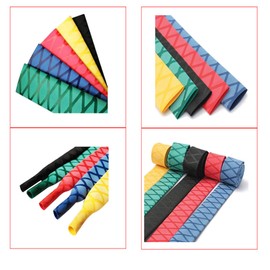 Skid-Resistant Heat Shrink Tubing Fishing Warp Tubes Rod Handle Shrink Warp (Diameter 30mm,39",Red)