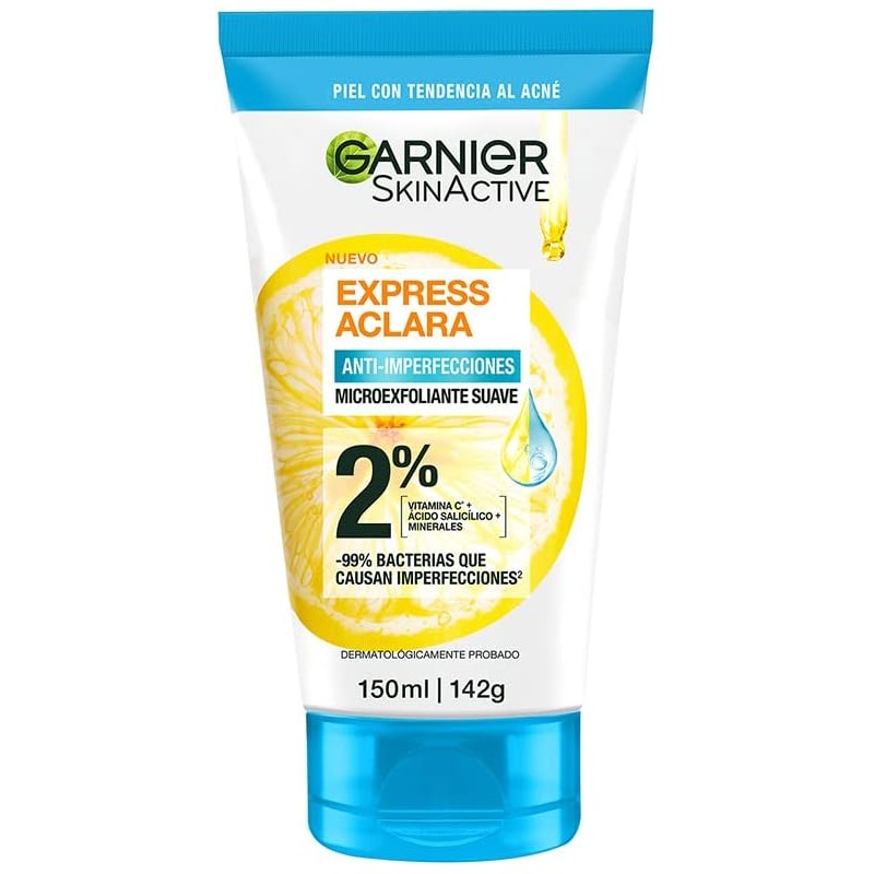 Garnier Express Aclara Gel de Limpieza Anti Acne 200ml +