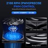 Low Profile CPU Cooler:75mm Height CPU Air Cooler 8 Heatpipes