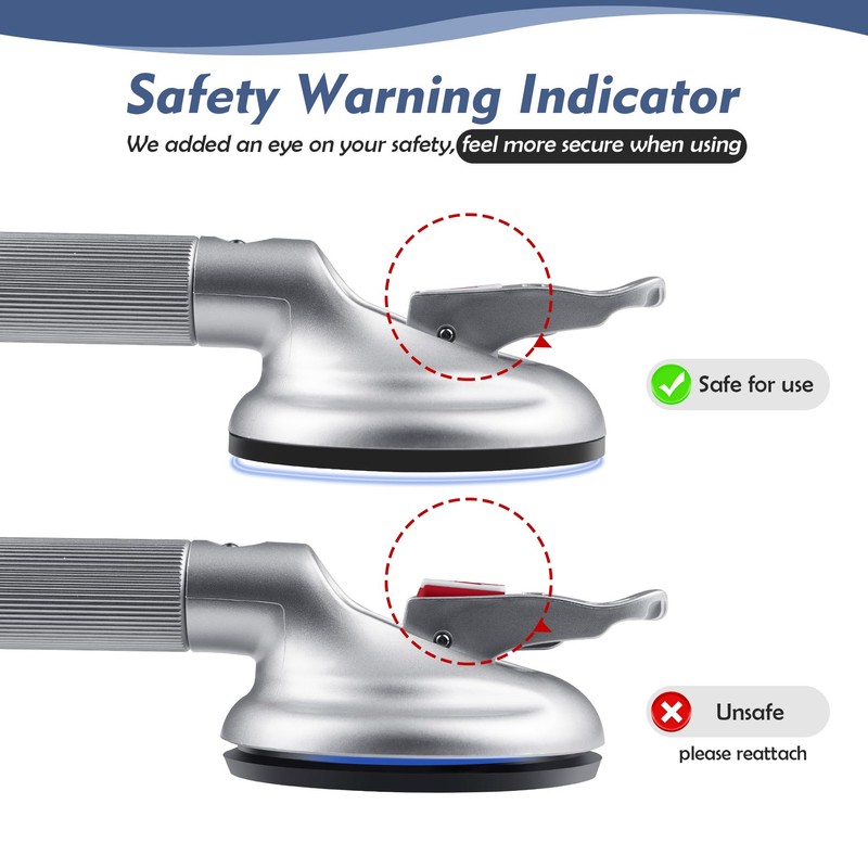 Grab Bars for Bathtubs and Showers, 17-inch Upgraded Safety Suction