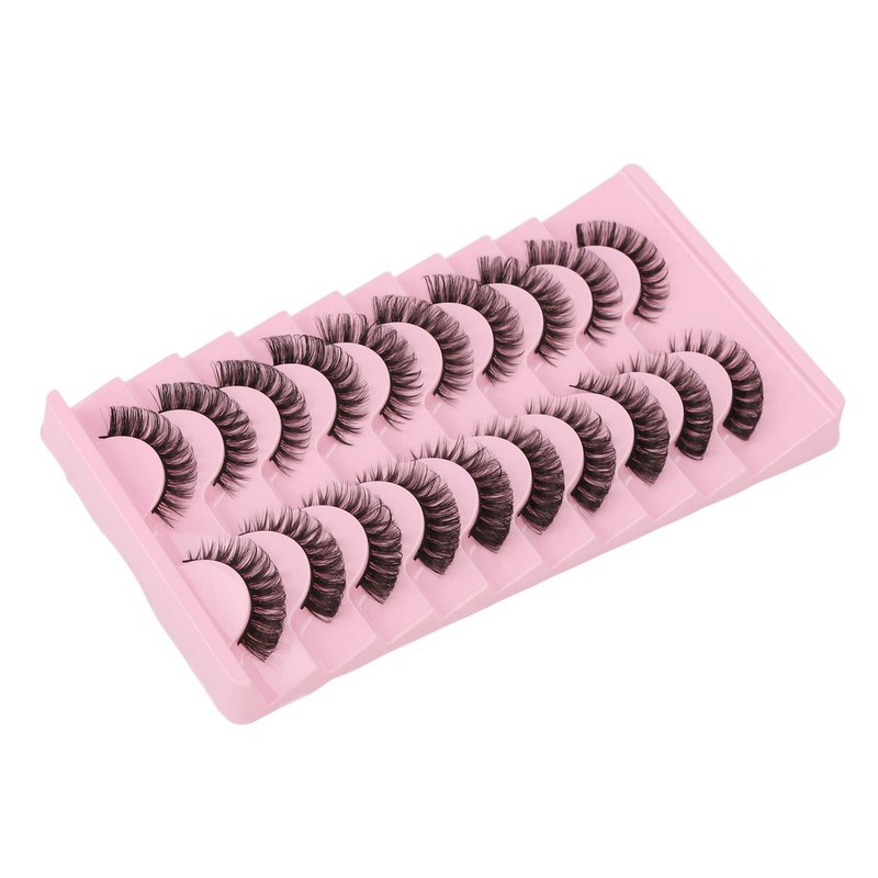 Juego de 10 Pares de PestañAs Postizas, PestañAs Postizas Multicapa
