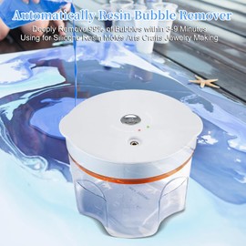 Resin Bubble Remover, 3–9 Minutes Efficient 99% Bubble Removal, 95 kPa Resin Vacuum Chamber, 2L Resin Bubble Remover Machine Epoxy Resin Airless Machine for Resin Molds Arts Crafts Jewelry Making