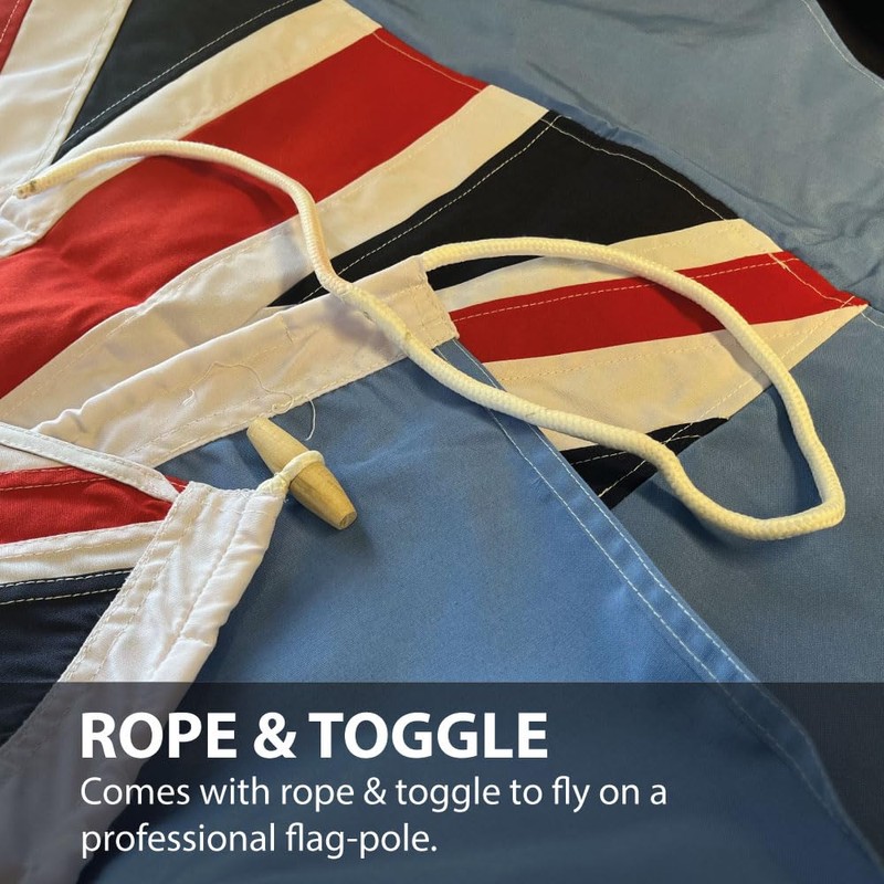 NWFlags Sewn RAF Flag | 5ft x 3ft Rope &