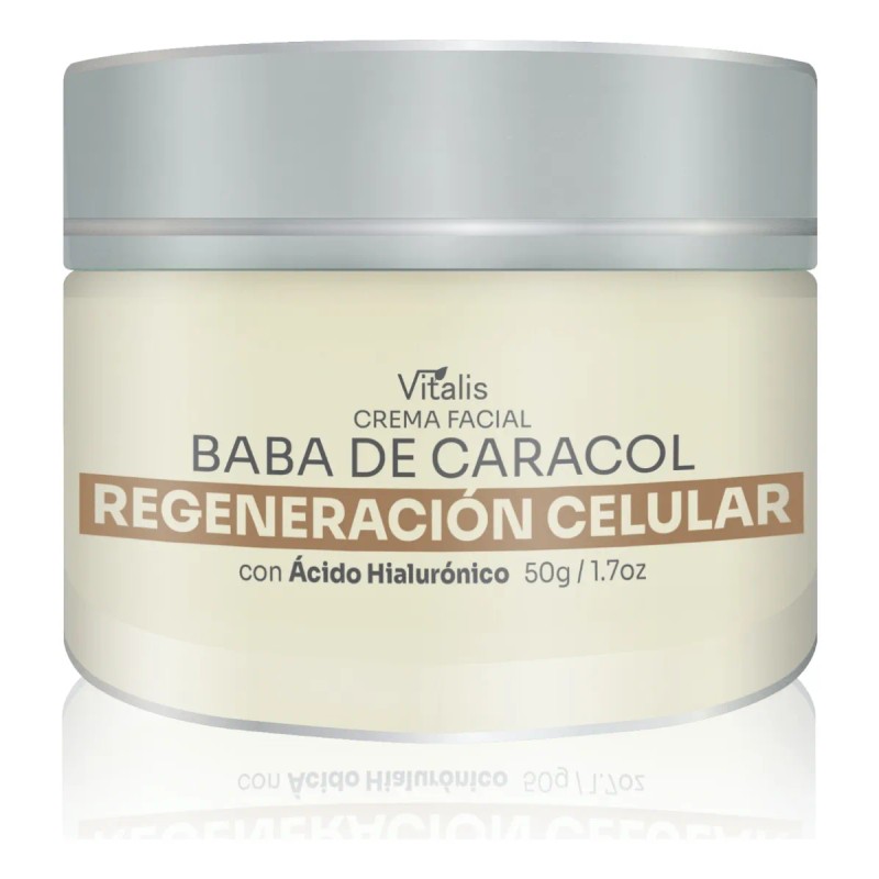 Crema Facial De Baba De Caracol Y Ácido Hialurónico Antiedad