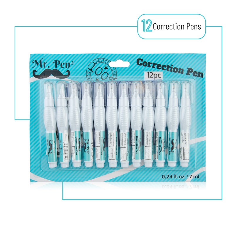 Mr. Pen- Correction Pen, Correction Fluid, Pack of 12, Correction