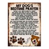 MY DOG'S BEDTIME PRAYER RETRO STYLE METAL TIN SIGN/PLAQUE DOG