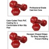 Vinyl Coated Dumbbells (Set of 2) - 0.5kg, Anti-Roll Dumbbell