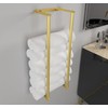 Bathroom Towel Rack for Rolled Towels, Wall Mounted Towel Storage