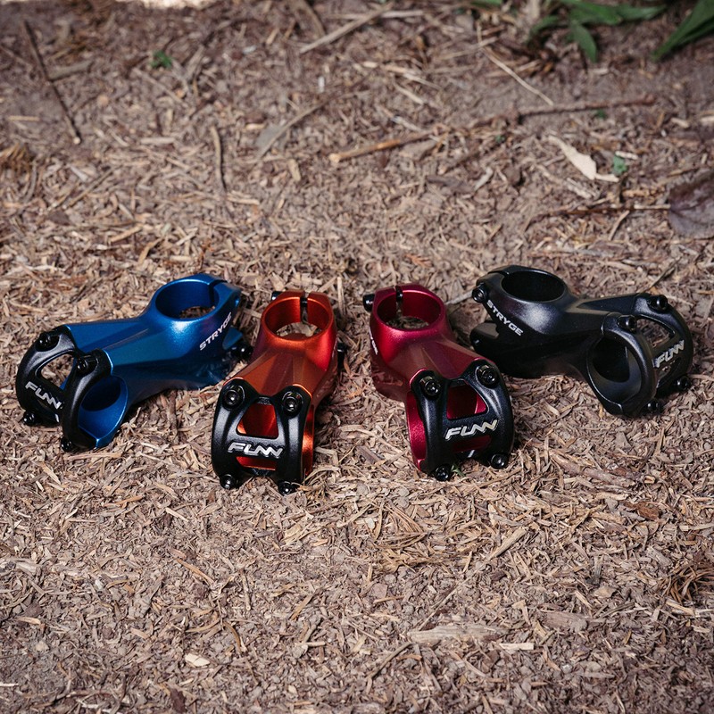 Funn Stryge Rise +7° Stem Handlebar, Red, 31.8 x 80