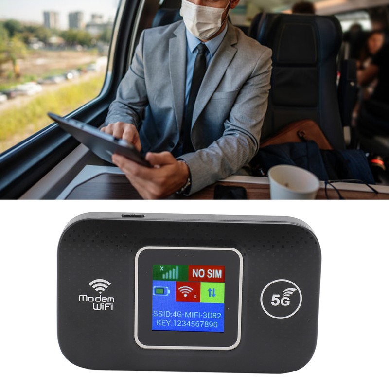 4G LTE Mobile WiFi Hotspot with SIM Card Slot for