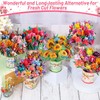shynek 6 Pack Paper Flower Pop Up Cards, Flower Bouquet