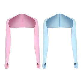 Saituo Home Cuff Ice Silk UV Protection Cooling Arm Sleeves Arm Sleeve, Comfortable and Breathable, with Finger Holes, Short Sun Protection Tops, Unisex, Suitable for Mountaineering, Fishing etc,