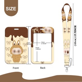 LQIOACU 1 Stück Ausweishülle mit Band, Schlüsselband Personalisiert, Ausweishalter, Karten Halter mit Schnur, Kartenhalter Ausweis, für Frauen, Lehrer, Krankenschwestern, Doktor, Student（A）