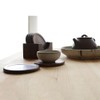 Qarmijaer 6Pcs Walnut Wood Coasters Placemats Decor Round Heat Resistant