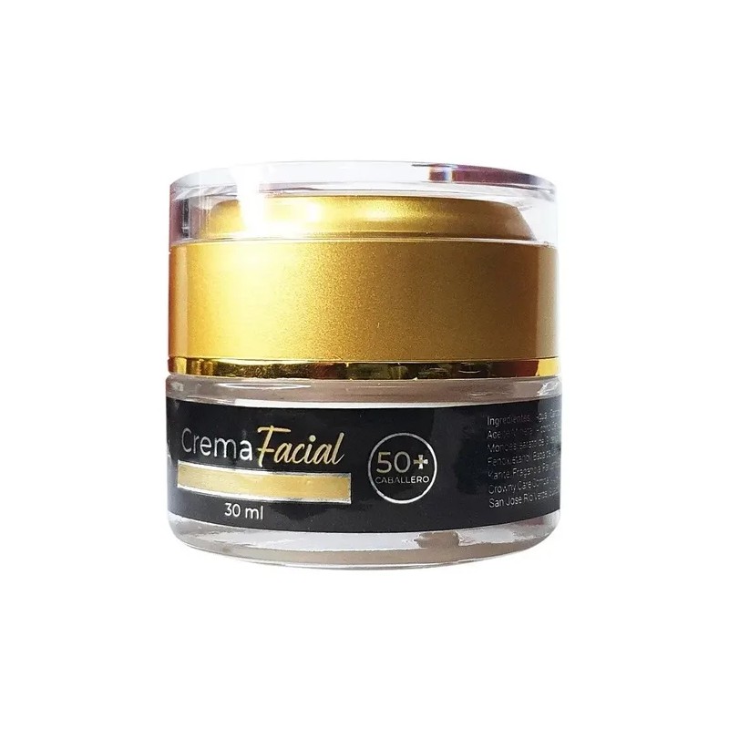 Crema Facial Antiedad para Hombre Bena de 50+ con Ácido