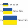 Generisch Set of 10 Ukraine Flag Stickers, Car Sticker