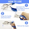 2PCS Staple Remover Staple Puller Remover for Home School Office,Quick