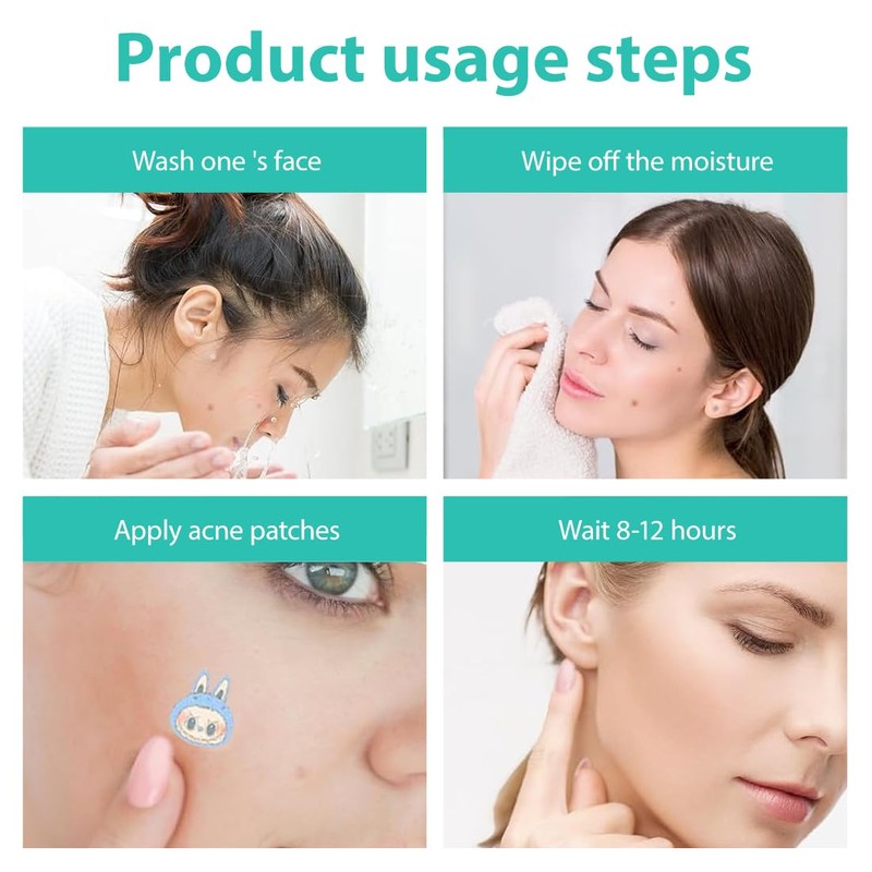 EIROVYA Pimple Patches Pickel Patch Hydrokolloid Akne Pimple Patch mit