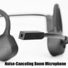 YouthWhisper Bone Conduction Headphones Bluetooth with Mic Open Ear Earphones