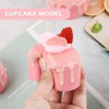 Luckforest Artificial Cupcake, 6 Pcs Pink Mixed Fake Simulation Realistic
