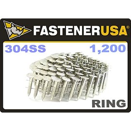 1" Ring 304 Stainless Coil Roofing Nails 1.2M RoofPak