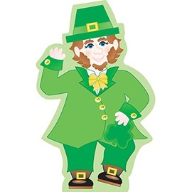 SHAPES ETC. 50 Sheets Leprechaun Large Notepad 5inx7in Kids’ Irish Crafts St. Patrick's Day School Decorations Teacher Bulletin Board Decor St Paddy's Day Memos Reminders Messages Pot of Gold USA Made