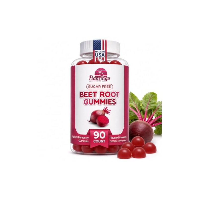 Flamingo Supplements Gomitas De Raíz De Remolacha De Óxido Nítrico