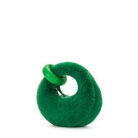 JW PEI Women's Abacus Top Handle Bag - Faux Fur Grass Green - Mini