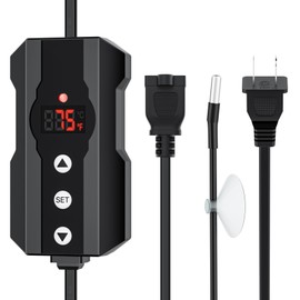 LURMMUE Reptile Dimming Thermostat Controller with PID & Memory, Digital Heat Mat Thermostat for Lamps & Ceramic Emitters – Switchable ℉/℃