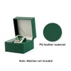YCLIUdming Watch Box PU Leather Watch Holder Organizer Square Wristwatch