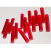 15 Pcs 1/2” OD x 3” Long Clear Red Translucent Acrylic Plexiglass Rod Dowels .50" Diameter 12.7mm