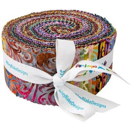Expressions Batiks Twirl & Swirl Elementals 40 2.5-inch Strips Jelly Roll Riley Blake RP-21901-40