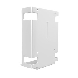 Add-On Sanitizer Bottle Holder – CTA Add-On Metal Bracket Holder & Hand-Sanitizing Bottles for Reception Desks - Hospitality - CTA’s Mobile Floor Stands & Other CTA Products - White - (ADD-SBMW)