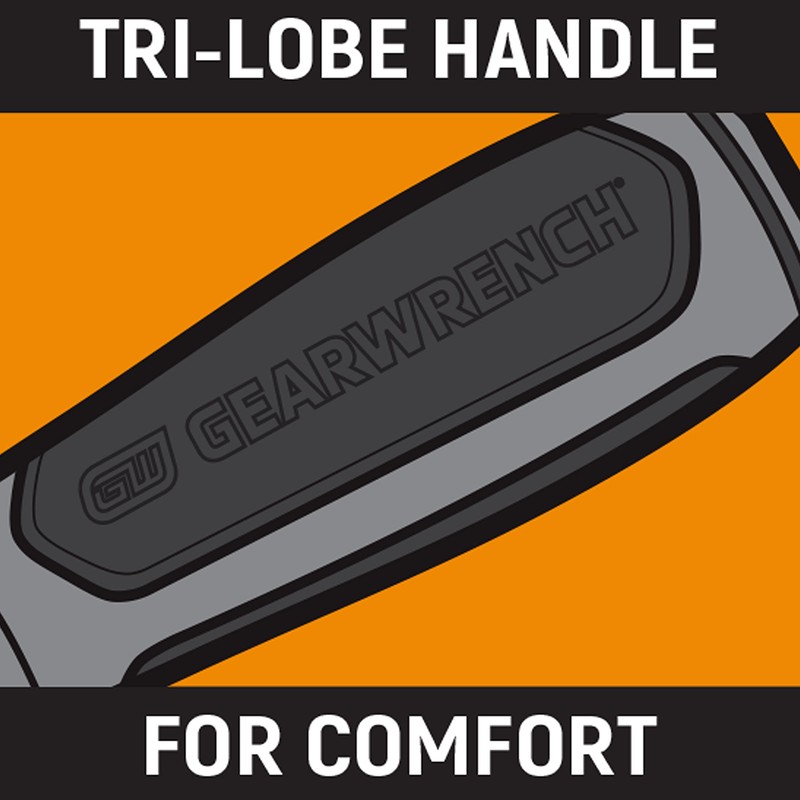 GEARWRENCH 4 Pc. Pozidriv Dual Material Screwdriver Set - 80061H