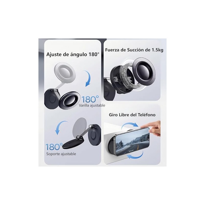 OFFCURVE Soporte para Celular Plegable, Magsafe Soporte de Teléfono para
