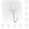 Large Adhesive Hooks for Hanging Heavy-Duty 44Ib(Max) 20 Packs, Wall