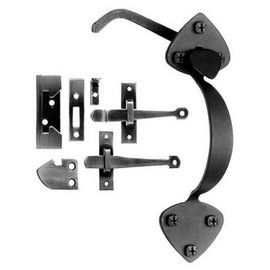 Matte Black Forged Iron Rim Latch