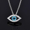 Minimalist Evil Eye Silver Pendant Necklace To Give As A