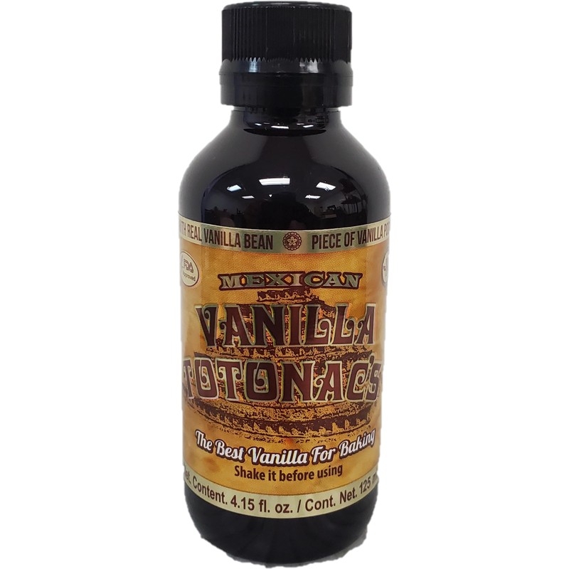 Mexican Vanilla Totonac’s Bottle - Pure Imported Vanilla Extract (Dark: