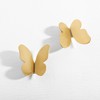 FAYZSOWSR 2Pack Butterfly Cabinet Knobs Gold Butterfly Single Hole Knob