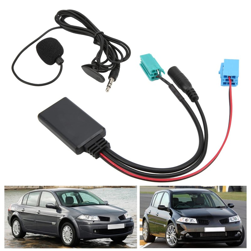 Longzhuo Bluetooth AUX IN Cable Auxiliary Input Adapter Hands-Free Microphone