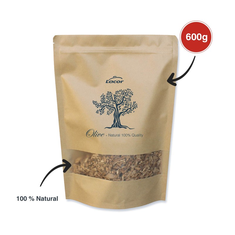 Lacor - 69555 Smoking Flour, Olive Wood, 100% Natural, Olive