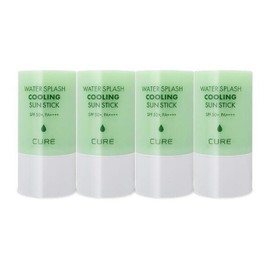 Kim Jeong-moon Aloe Cure Water Splash Cooling Sun Stick 23g (SPF50+) Yondu Stick Ice Tea 4 Pieces / 김정문알로에 큐어 워터 스플래쉬 쿨링 선스틱 23g(SPF50+) 연두스틱 얼음자차 4개 Ss