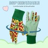 OIZEN 3 Pairs Pack Kids Garden Gloves, Gardening Gloves for