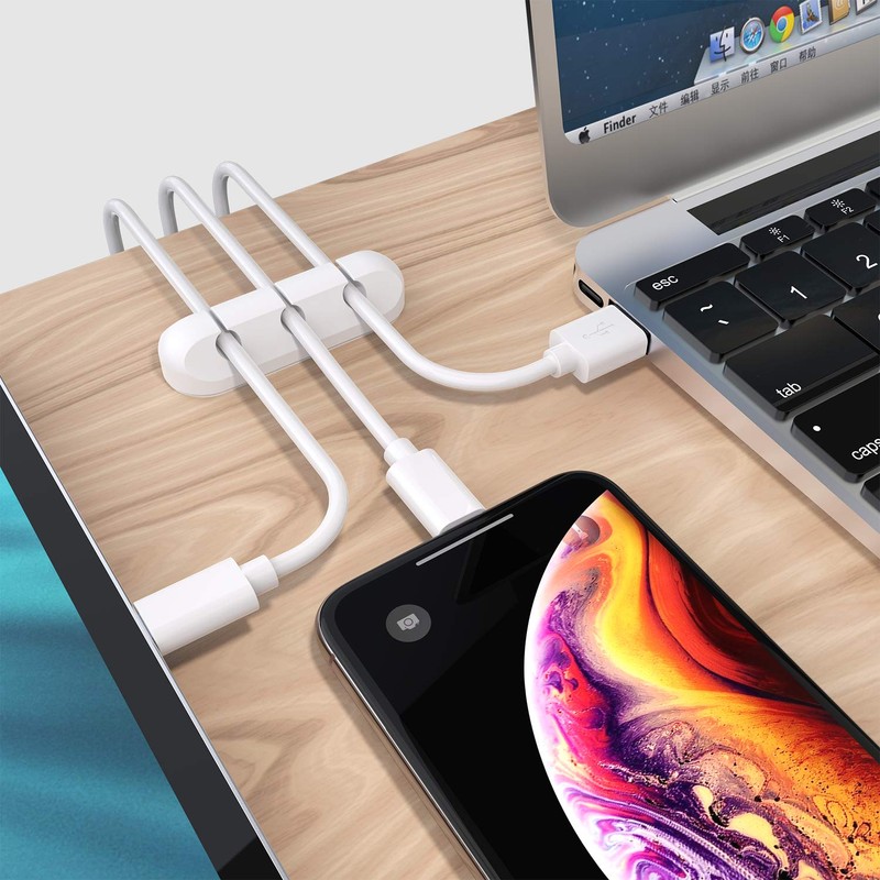 SOULWIT Cable Holder Clips, 3-Pack Cable Management Cord Organizer Clips