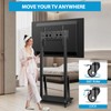 SHTUMEC Rolling TV Stand for 32-75 inch LCD OLED 4K