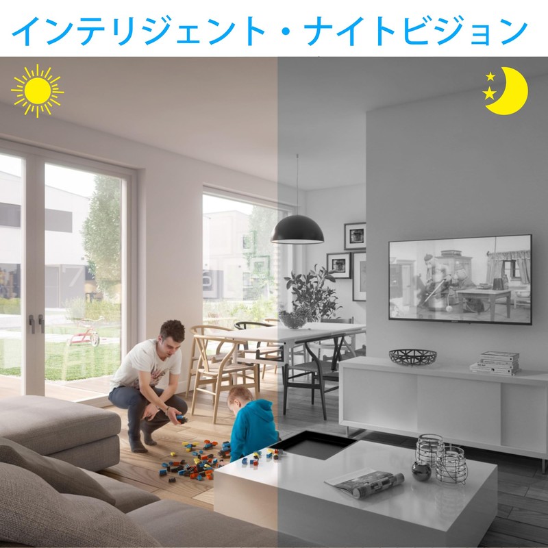Rettru Surveillance Camera, WiFi Wireless Camera, 1080P HD Quality, Motion